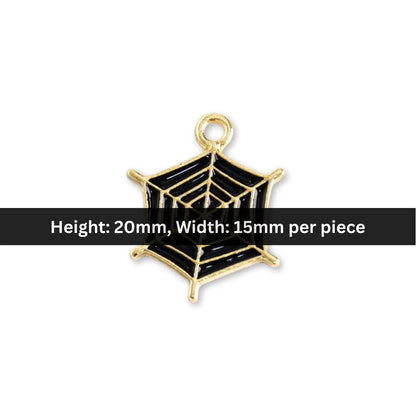 20x15 mm | Spiderweb Charm