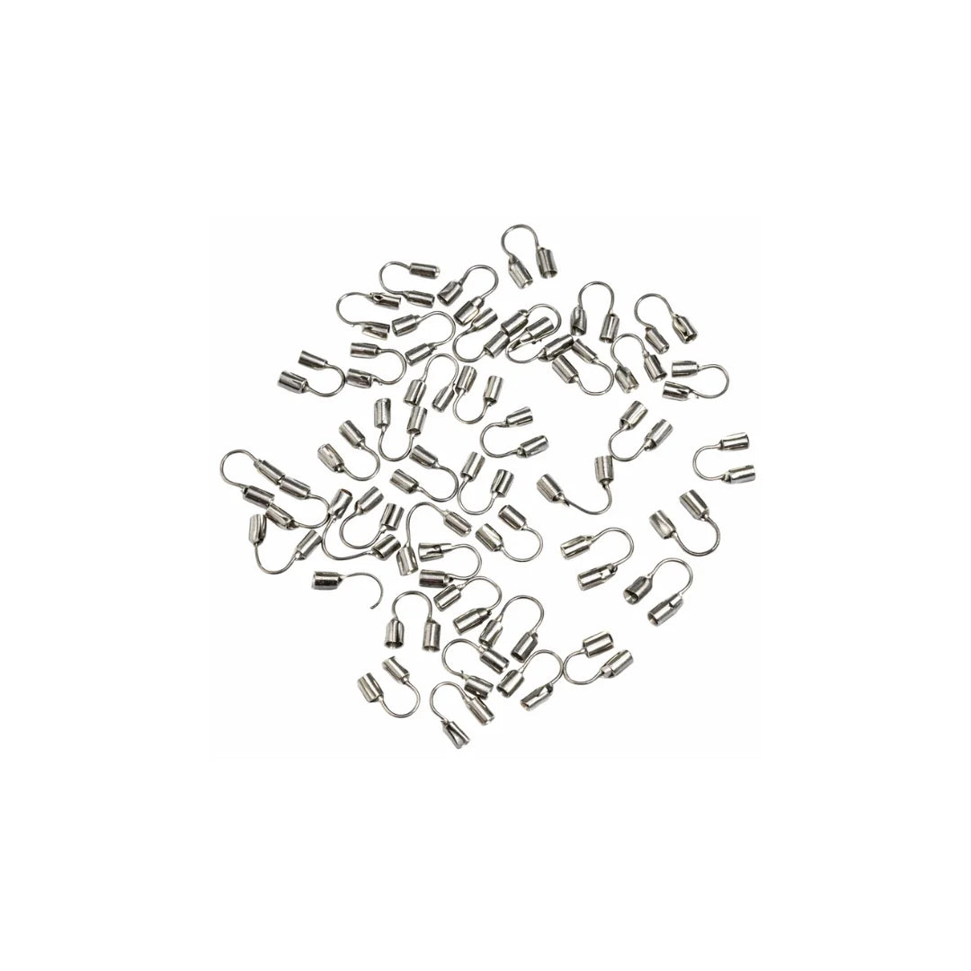Stainless Steel | 5x4 mm | Wire Guard Style - 01 | Hematite