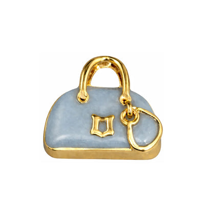 Stainless Steel | 12x12 mm | Ash Colour Mini Hand Bag Charm