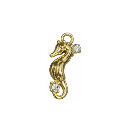 Stainless Steel | 15x8 mm | Seahorse Charm Style -02