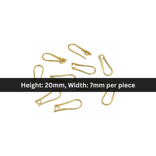Stainless Steel | 20x7 mm | Pair of Ear Hook Style - 02