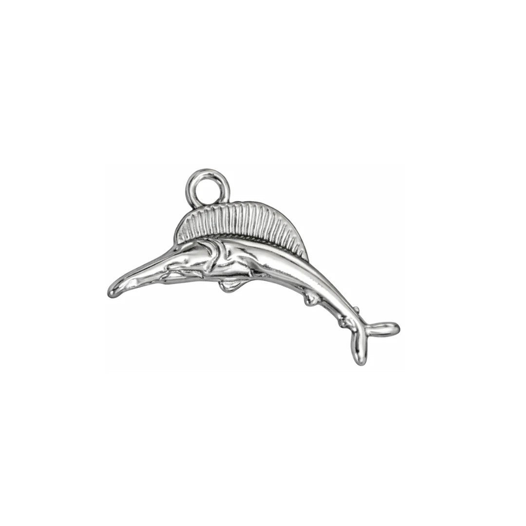 Stainless Steel | 29x10 mm | Dolphin Charm Style - 02