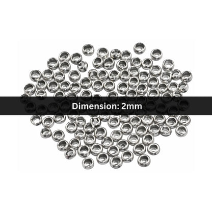 Stainless Steel | 2 mm | Round Beads Style 02
