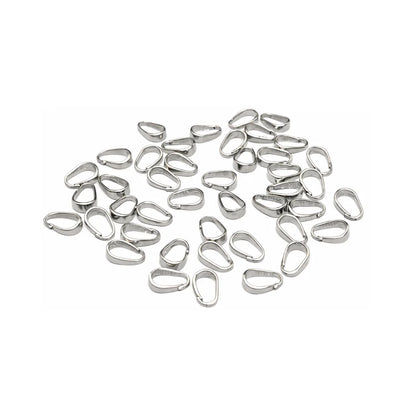 Stainless Steel | 6x6 mm | Pendant Hook | Silver