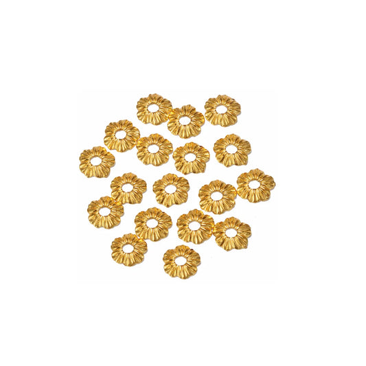 Stainless Steel | 7x7 mm | Sunflower Beads