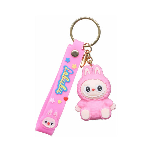 Sweet Pink Bunny Charm Keychain