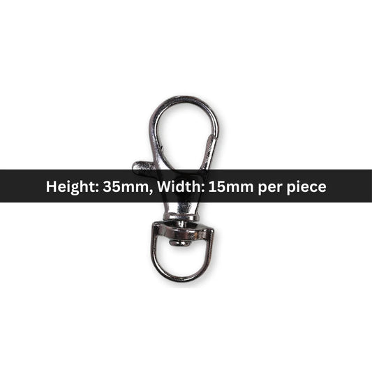 Swivel Lobster Clasp Clip Hook – Style 01 | 35x15 mm