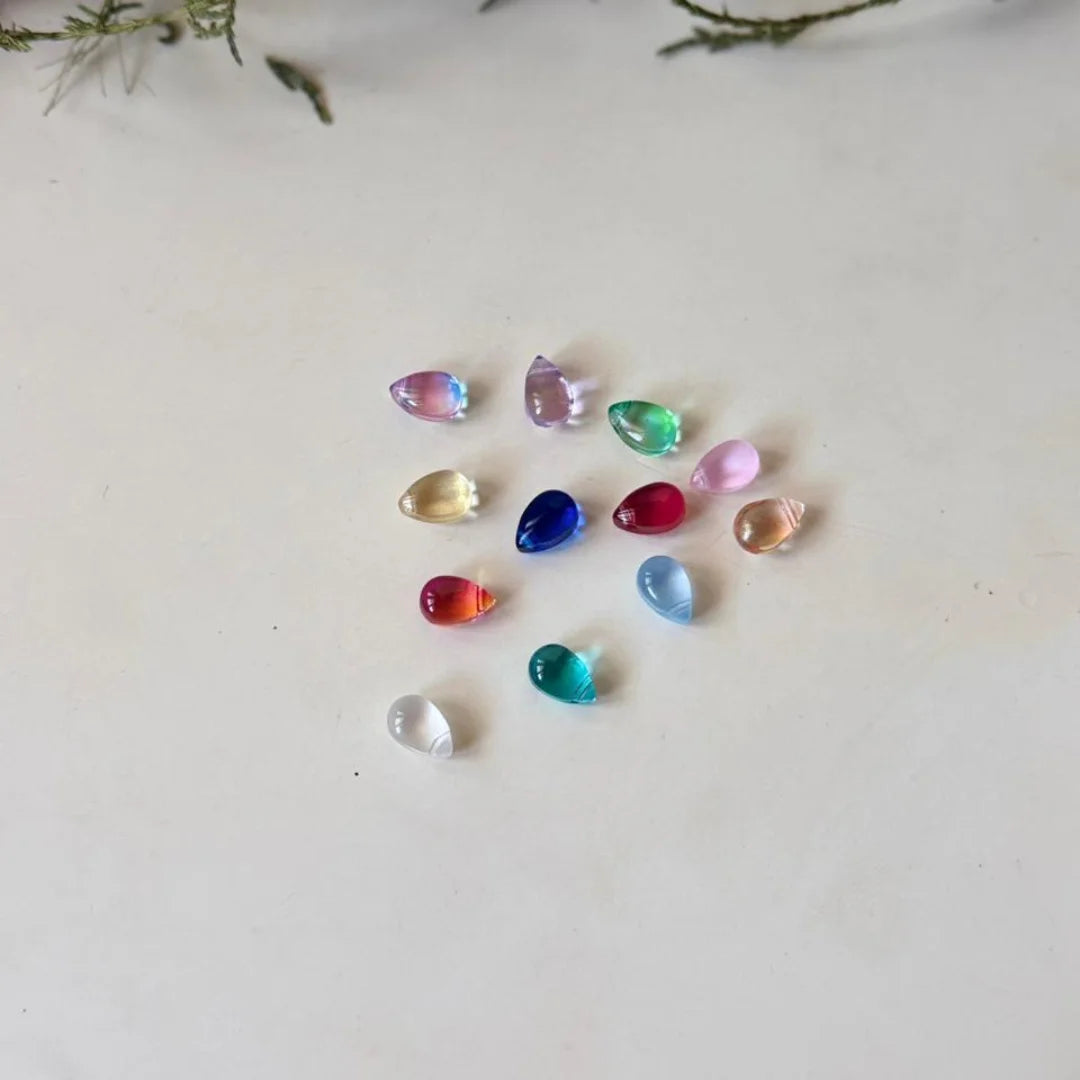 Glass Water Droplet Beads