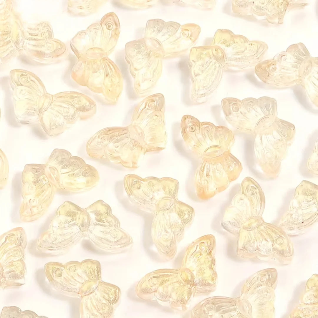 Glass Butterfly Beads