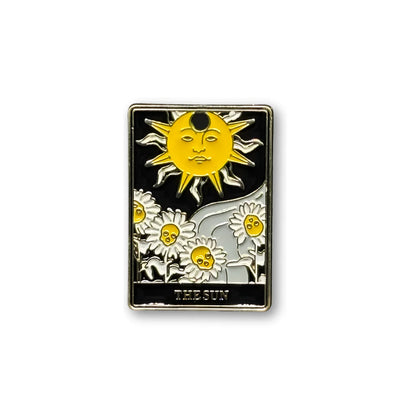 Stainless Steel | 30x20 mm | The Sun – Tarot Enamel Charm