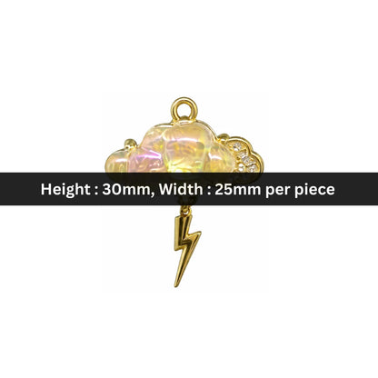 Stainless Steel | 30 x25 mm | Thundercloud Charm