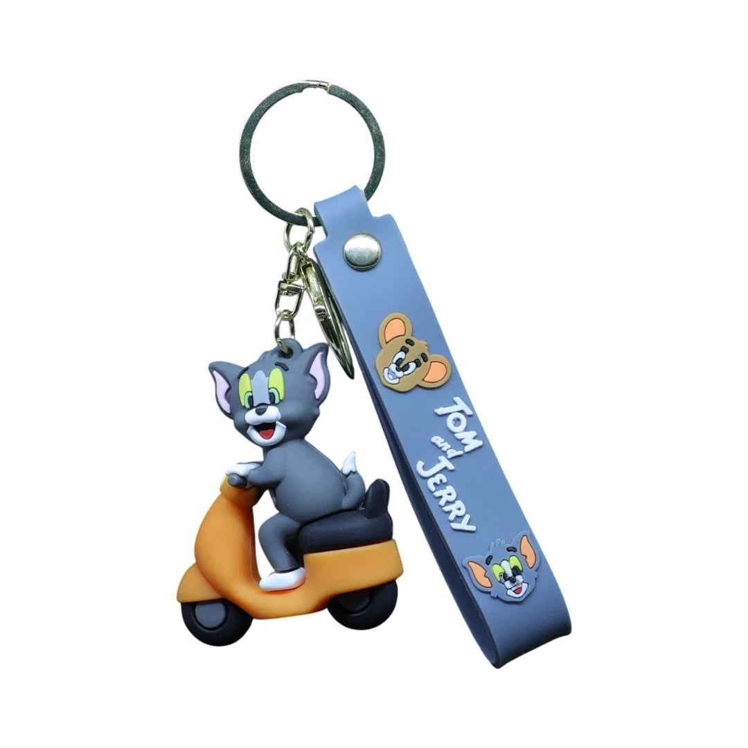 Tom With Scooty Keychain