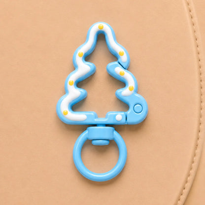 Tree Shaped Metal Swivel Clasp keychain Hooks