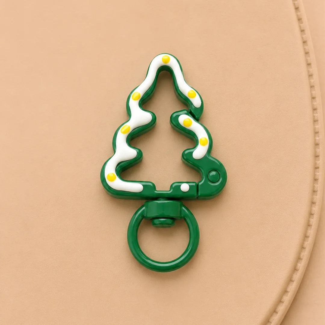 Tree Shaped Metal Swivel Clasp keychain Hooks