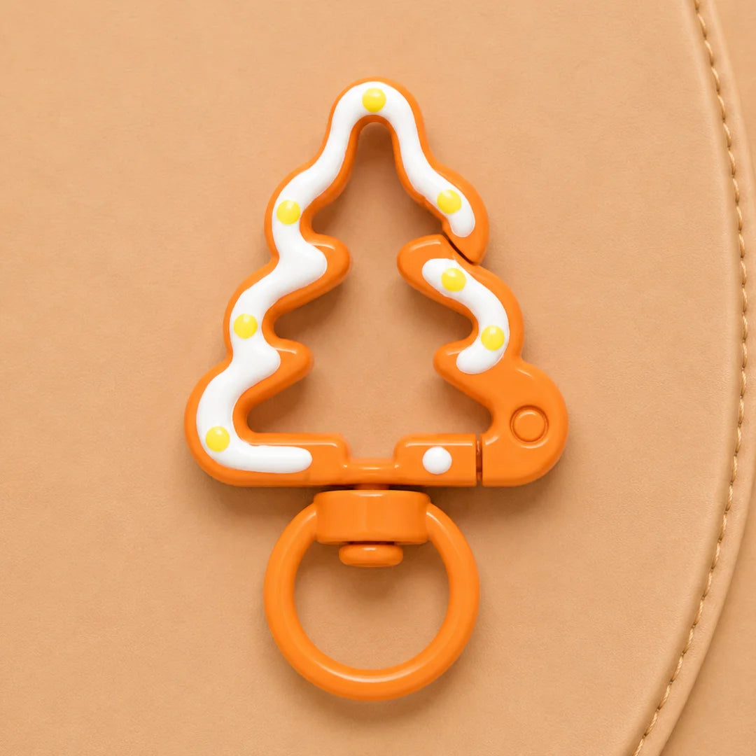 Tree Shaped Metal Swivel Clasp keychain Hooks