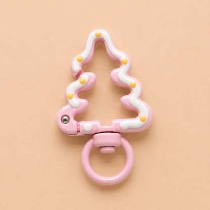 Tree Shaped Metal Swivel Clasp keychain Hooks
