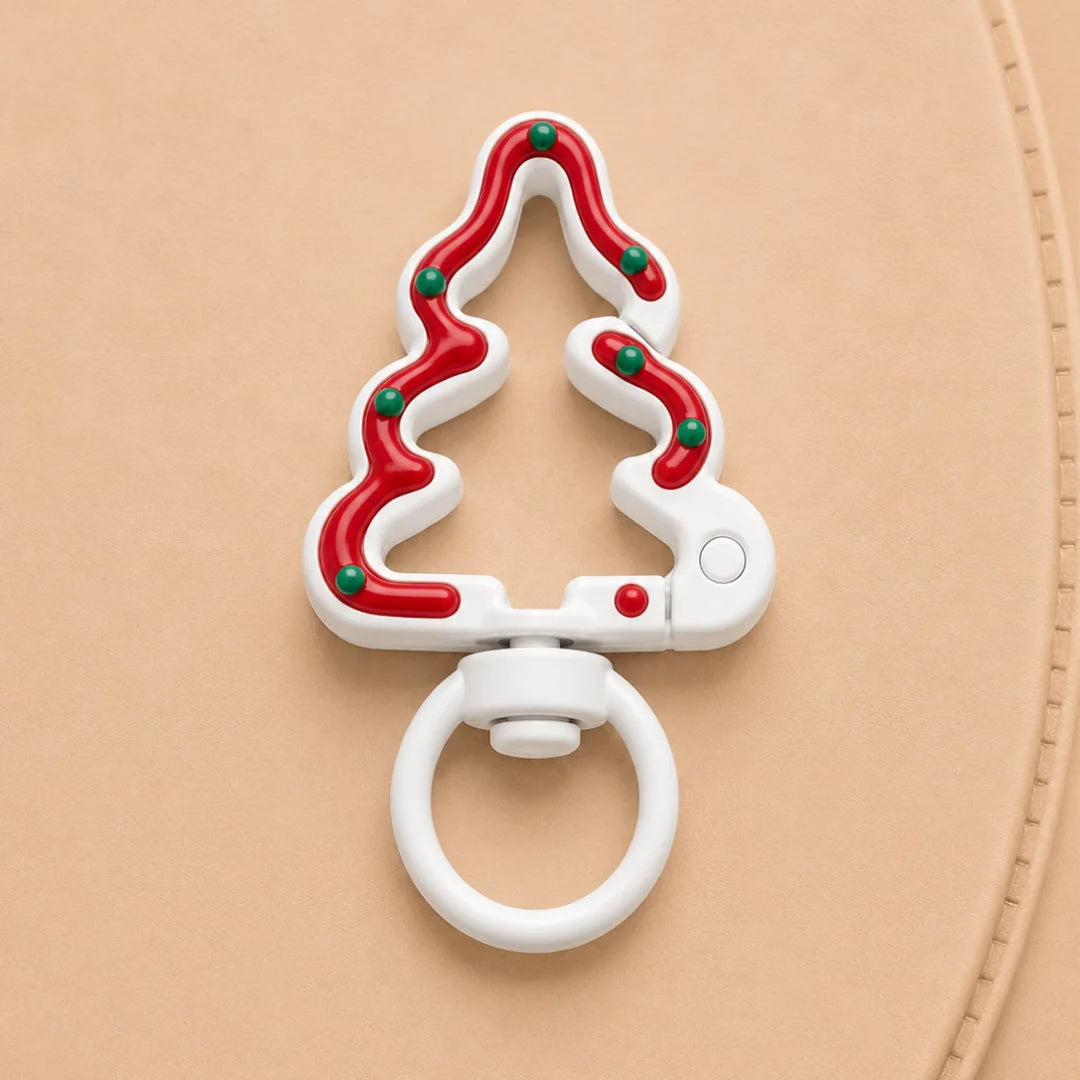 Tree Shaped Metal Swivel Clasp keychain Hooks