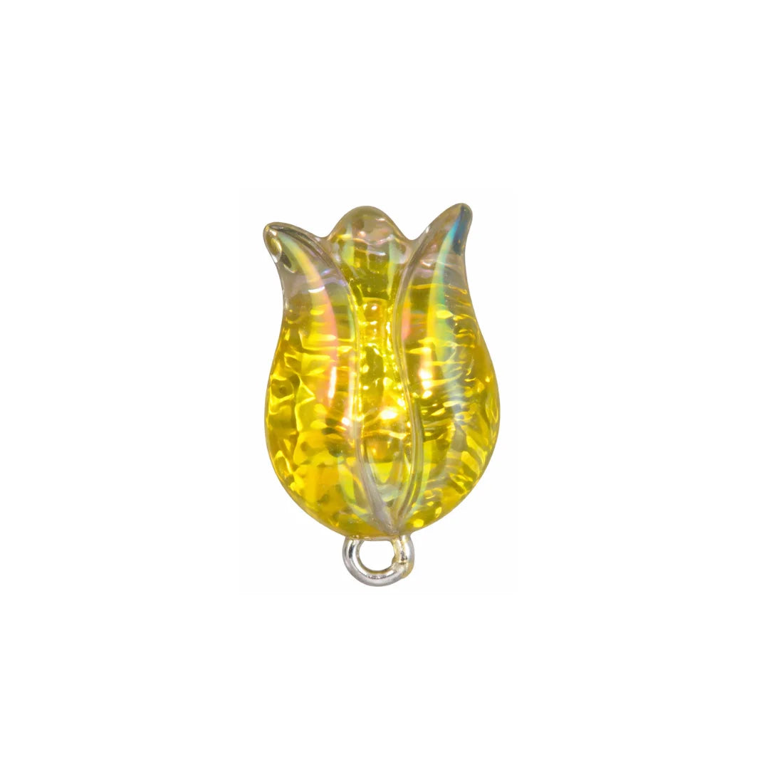 Stainless Steel | 15x10 mm | Tulip Flower Charm