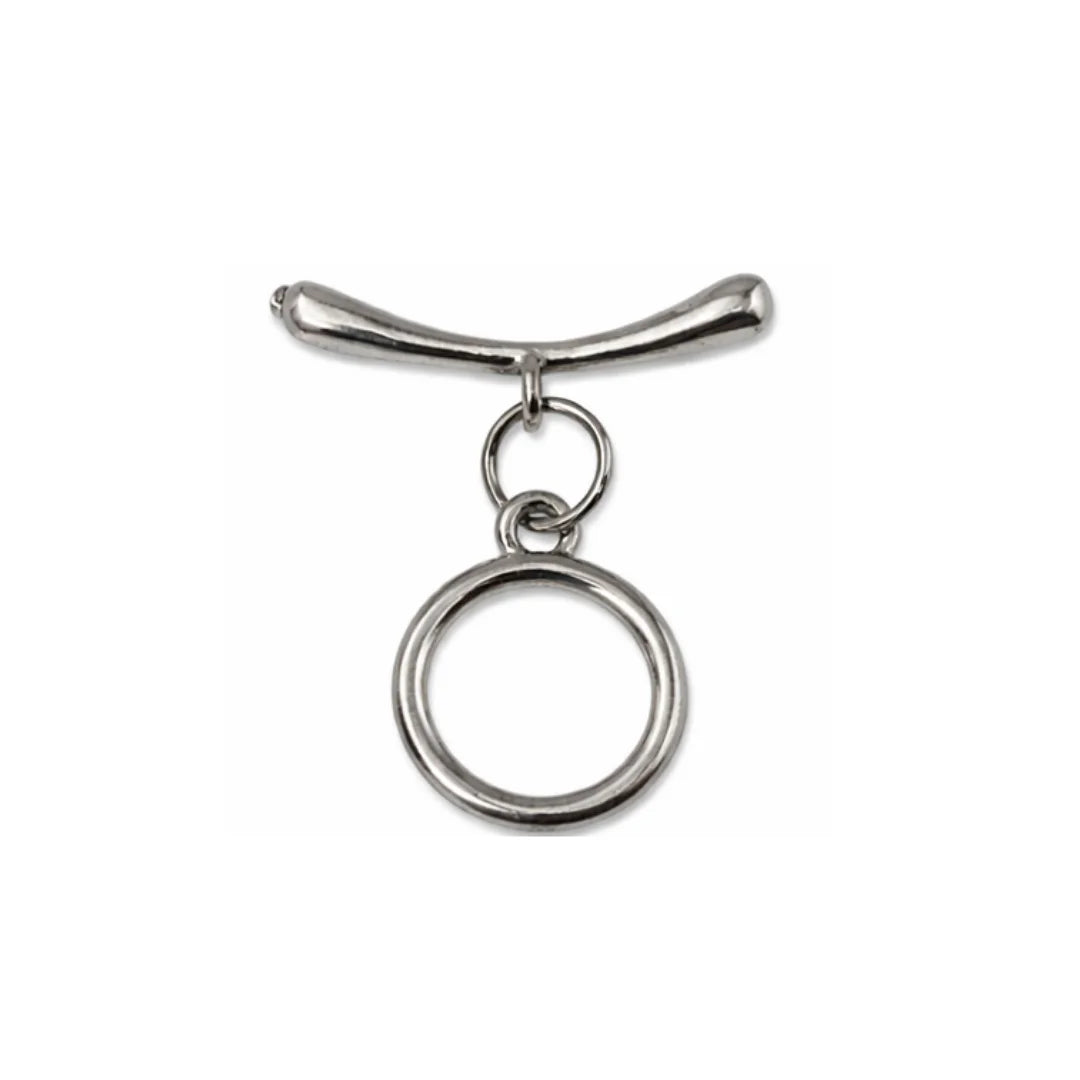 Stainless Steel | 20x20 mm | Twisted Rope Toggle Clasp Style - 01