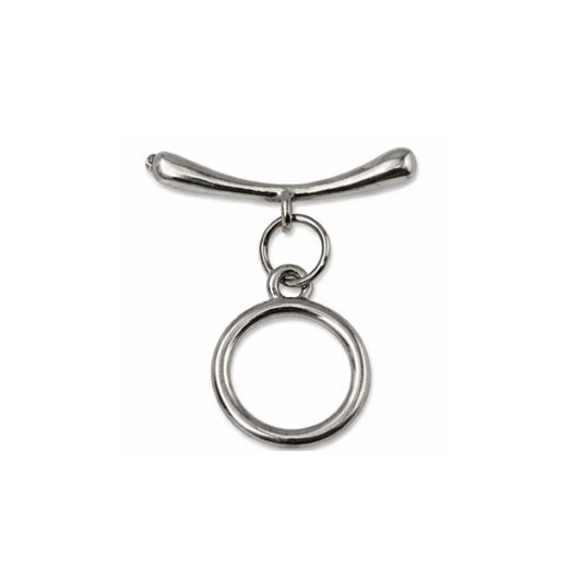 Stainless Steel | 20x20 mm | Twisted Rope Toggle Clasp Style - 01