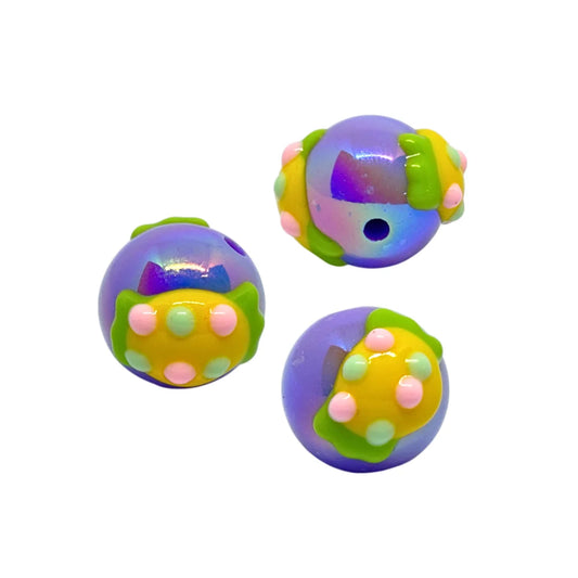 Vibrant Iridescent Bead | 15mm