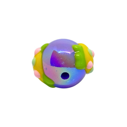 Vibrant Iridescent Bead | 15mm
