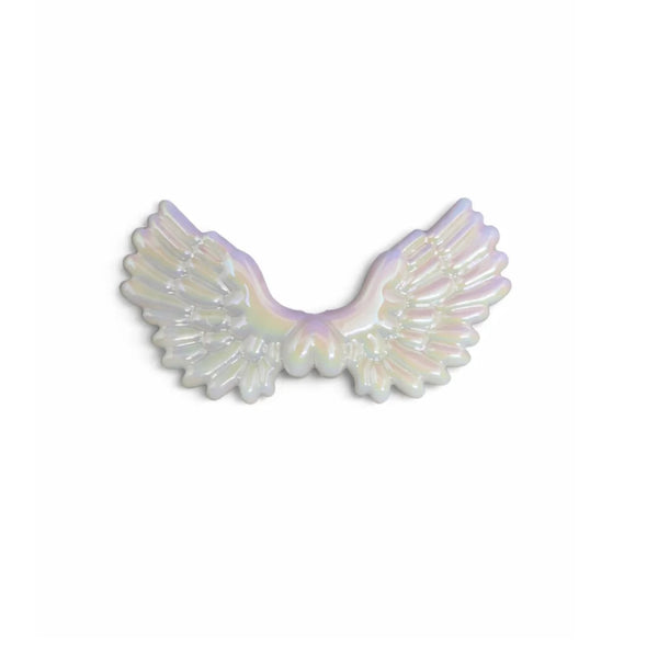 30x55 mm | AB Plated Iridescent angel wings charm