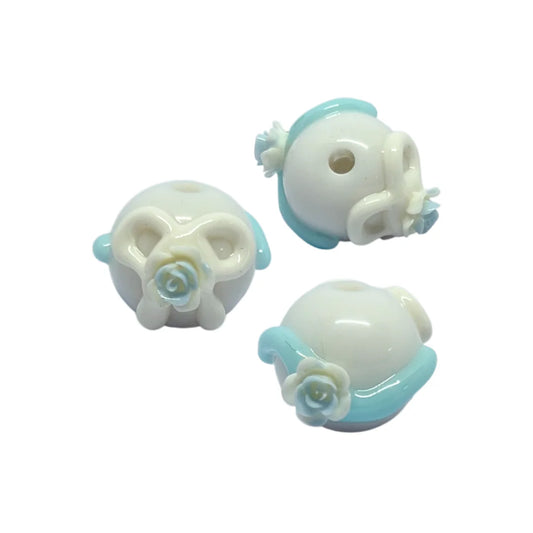 Bow with Flower Bead | 15mm