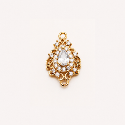 Vintage CZ High quality Crystal Connector Charm
