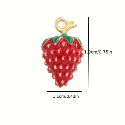 1.9x1.1 cm | Cute Alloy Strawberry Charm