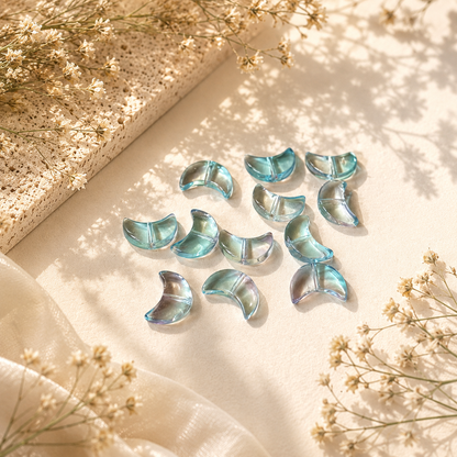 Moon Glass Beads