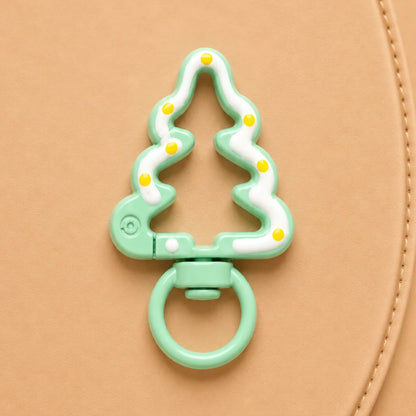 Tree Shaped Metal Swivel Clasp keychain Hooks