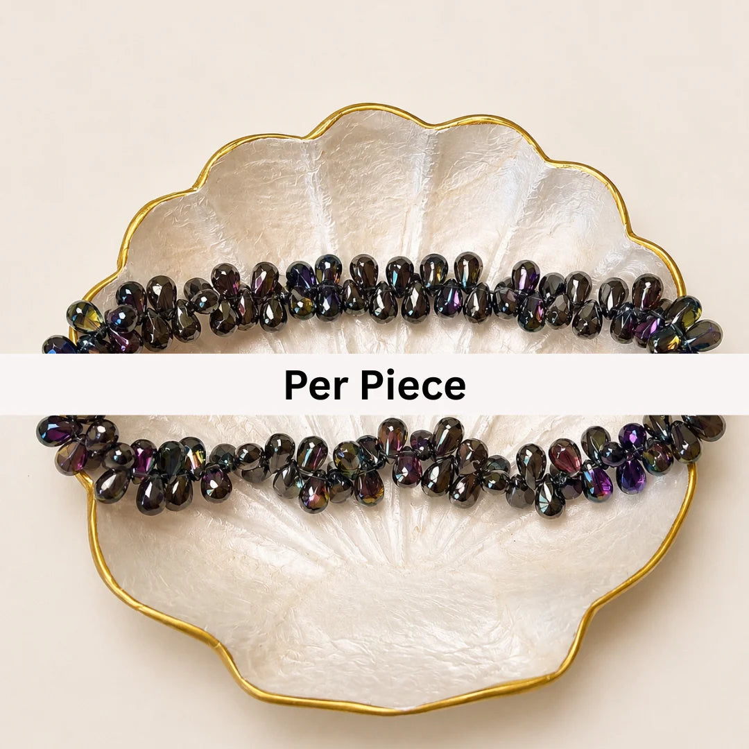 Briolette Shaped Glass Beads