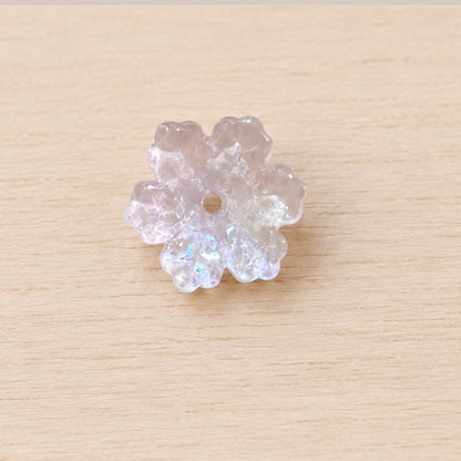 Snowflake Glass Beads