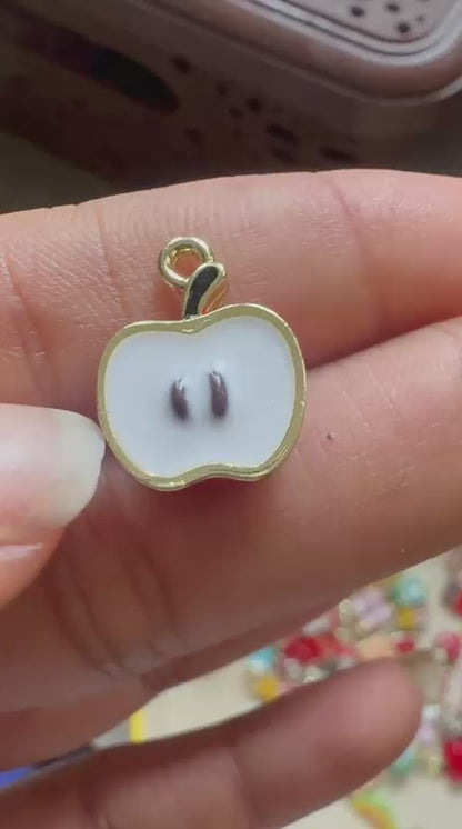 Stainless Steel | Half Slice Apple Charm