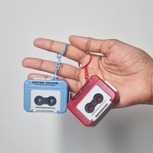 Retro Cassette Radio Keychain
