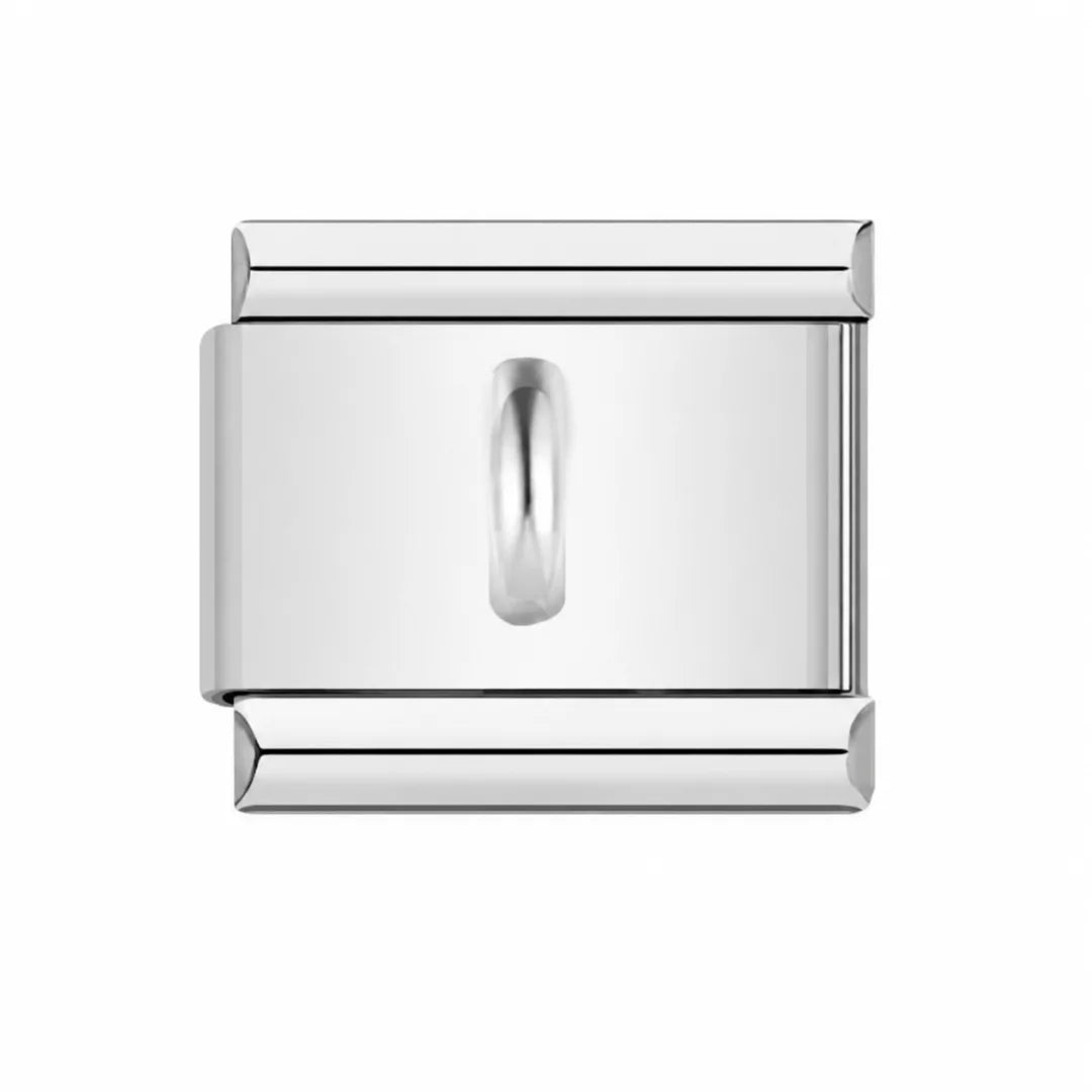 Stainless Steel | Silver Modular Charm Link with Center Loop