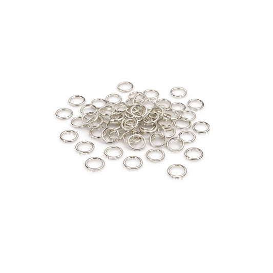 Stainless Steel | Silver Plated Jump Rings - Medium (5mm)