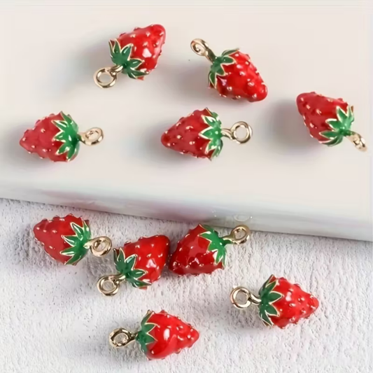 1.9x1.1 cm | Cute Alloy Strawberry Charm
