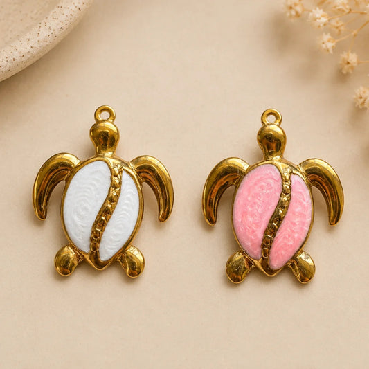 Stainless Steel | Gold Plated Turtle Pendant