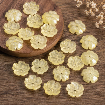 Flower Blossom Glass Beads